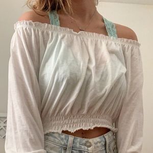 White off the shoulder blouse!